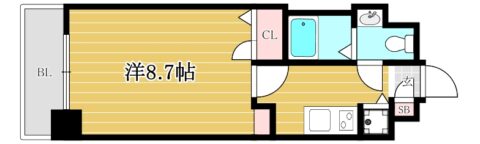 アクアシティ大手門903号室-間取り