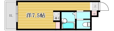 フォーラム日赤通り前210号室-間取り