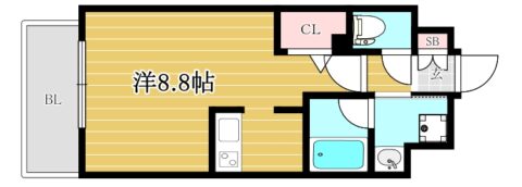 エンクレスト博多駅南SHARE507号室-間取り