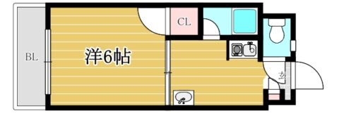 プロスパー別府202号室-間取り