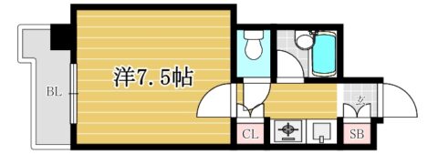 フォーラム博多駅南204号室-間取り