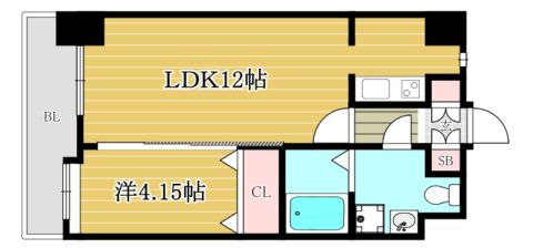 ローズモントフレア博多駅東303号室-間取り