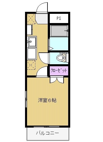 ランデルメゾン諸岡203号室-間取り