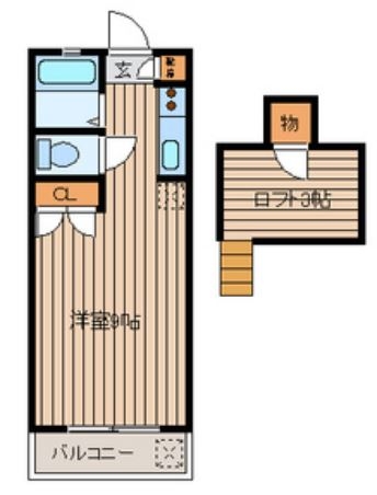 メゾン・ド・空港通り203号室-間取り