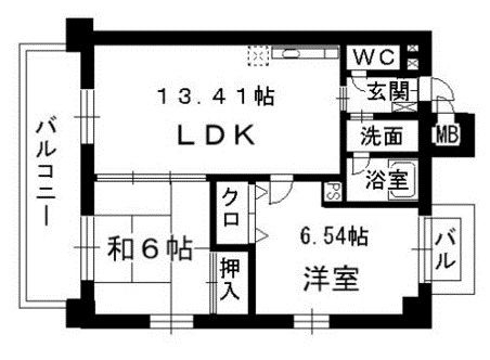 コージーコートHAKATA403号室-間取り