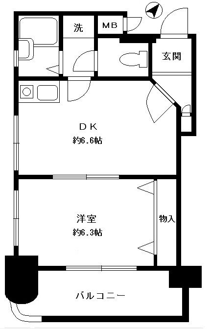 ダイナコート六本松II702号室-間取り