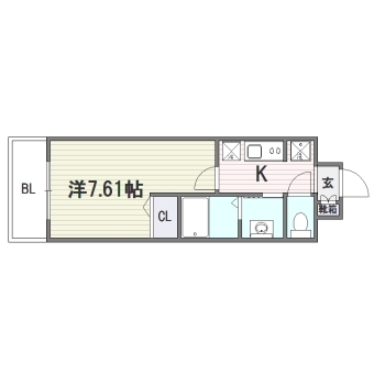 アネシスTJ503号室-間取り