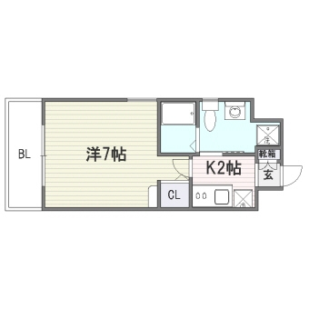 エンクレスト大手門404号室-間取り