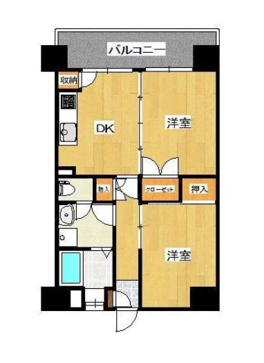 高倉マンション503号室-間取り