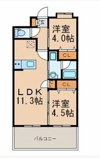 304号室-間取り