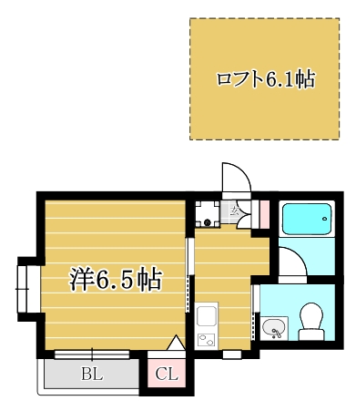 ステラコート笹原Ⅰ203号室-間取り