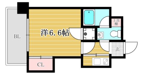 エステートモア博多グランB723号室-間取り