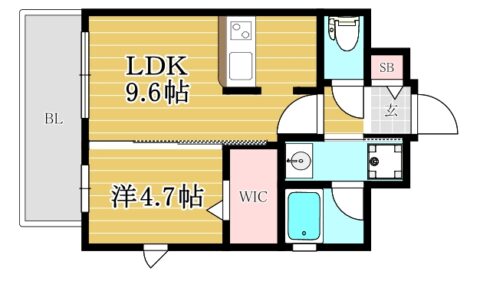 エンクレスト天神STAGE201号室-間取り