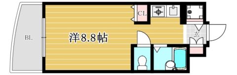 ステイタスマンション香椎104号室-間取り