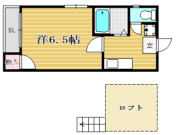 アミ薬院101号室-間取り