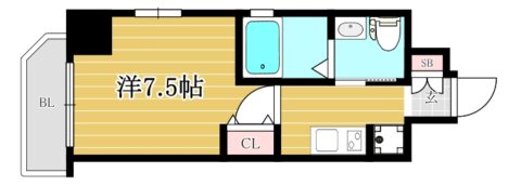 エステムコート博多駅前アヴェール901号室-間取り